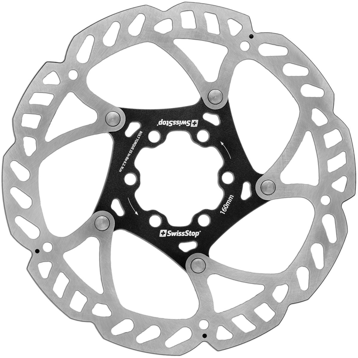 Catalyst Pro 6-hole brake disc - Silver/Black 