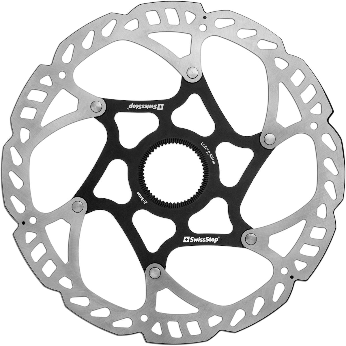 Catalyst Pro Centerlock Brake Disc - Silver/Black 
