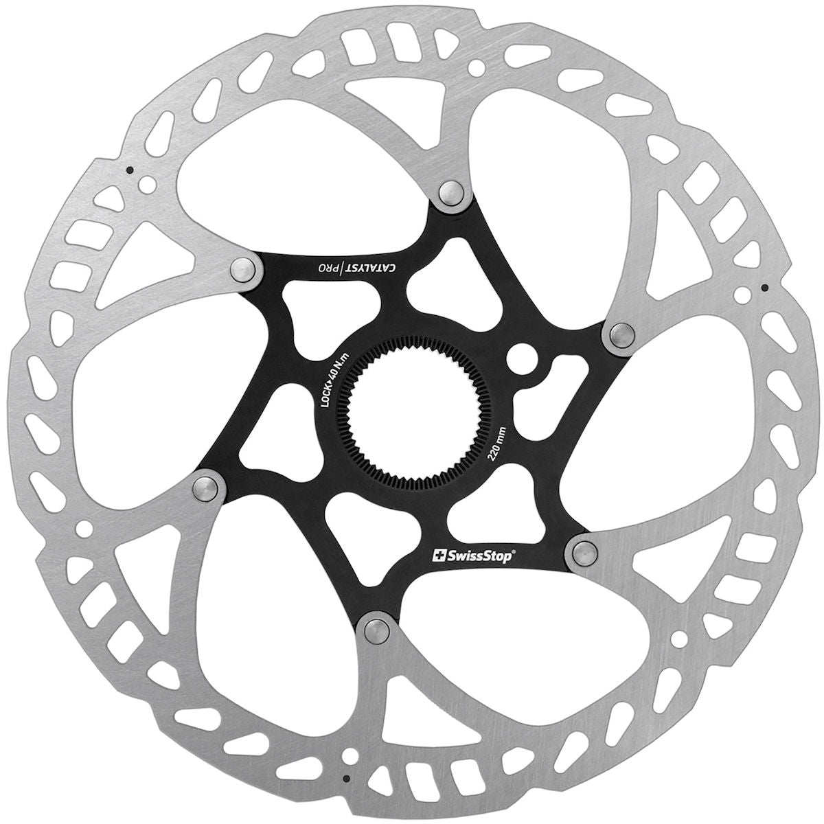 Catalyst Pro Centerlock Brake Disc - Silver/Black 