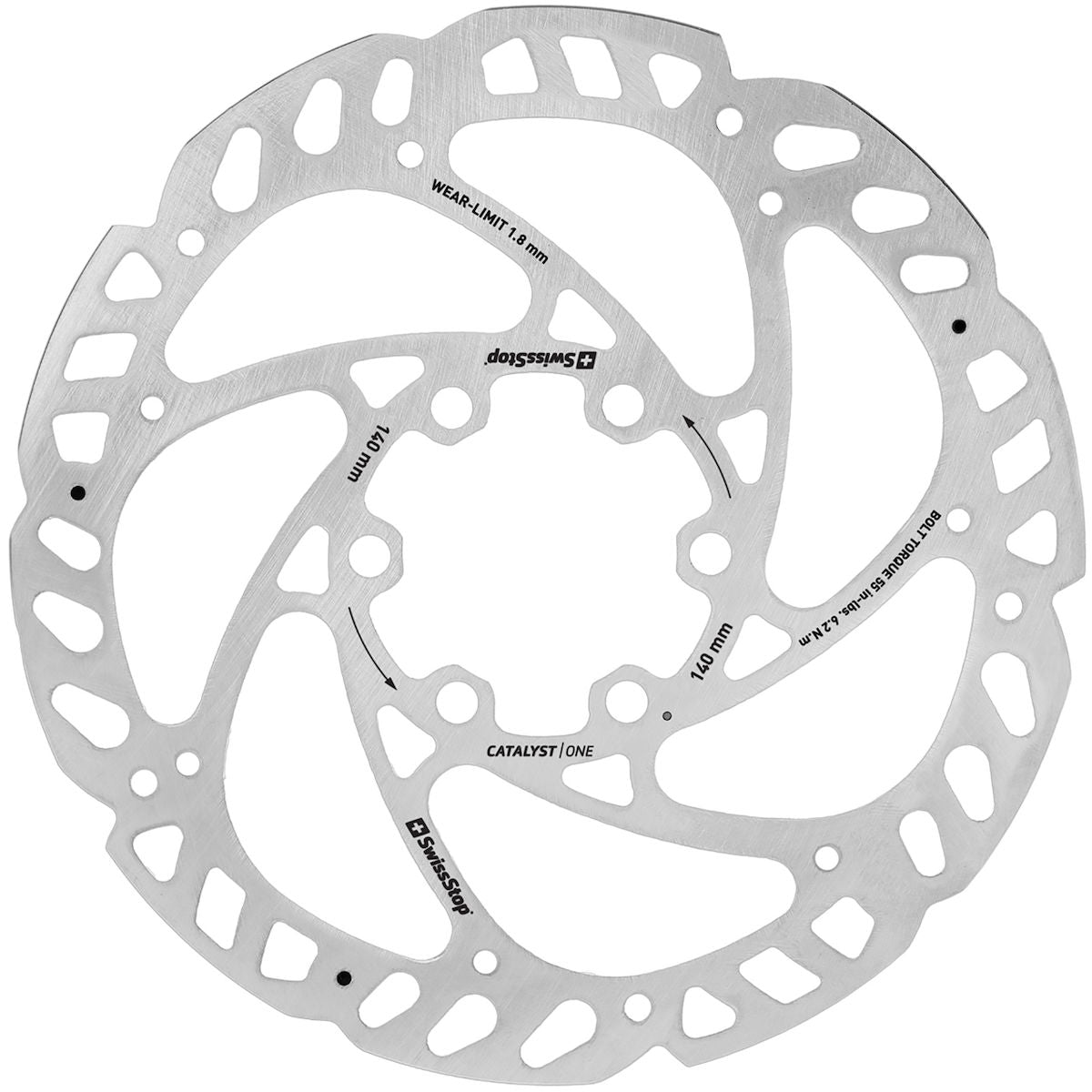 Catalyst One 6-hole brake disc - Silver 