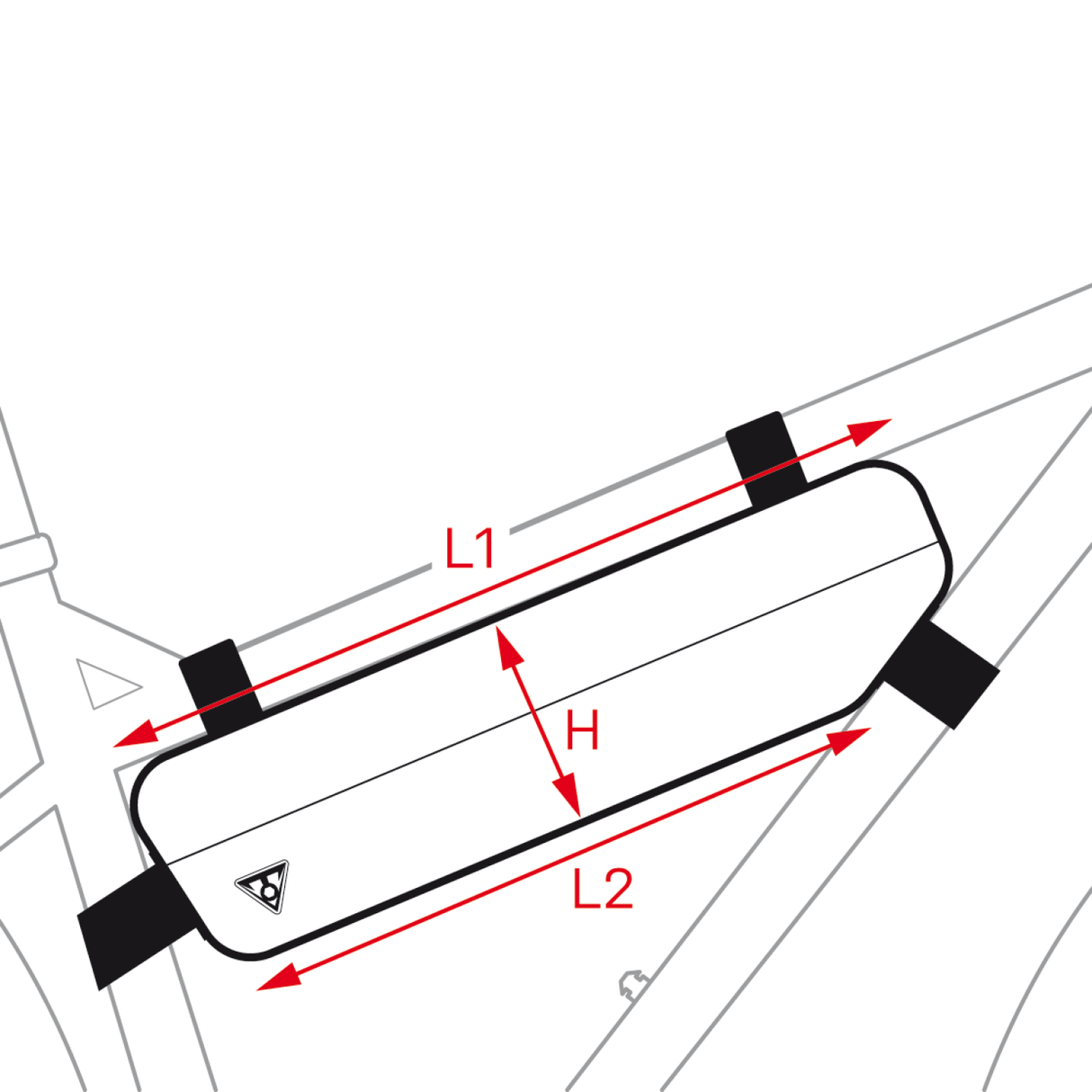 MidLoader Rahmentasche - 6l - grün