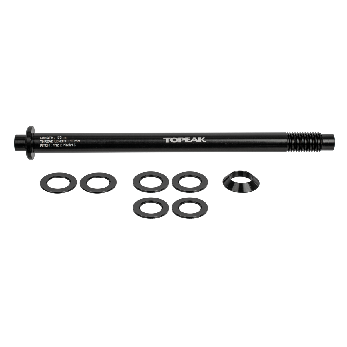 Zi:RAK Thru-Axle 12 x 1.5mm - schwarz