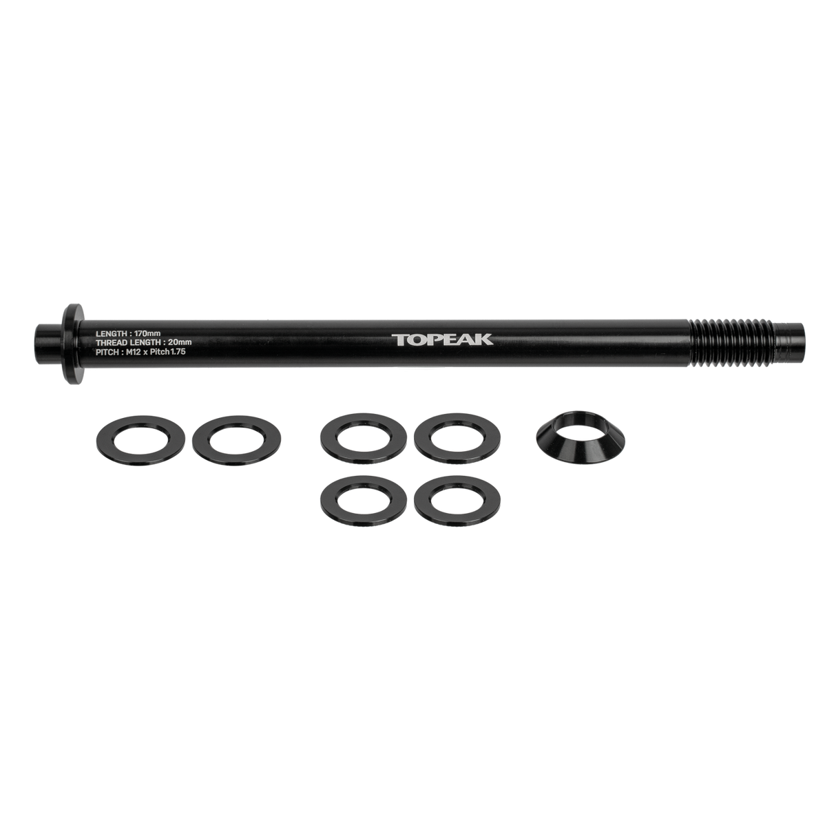 Zi:RAK Thru-Axle 12 x 1.75mm - schwarz