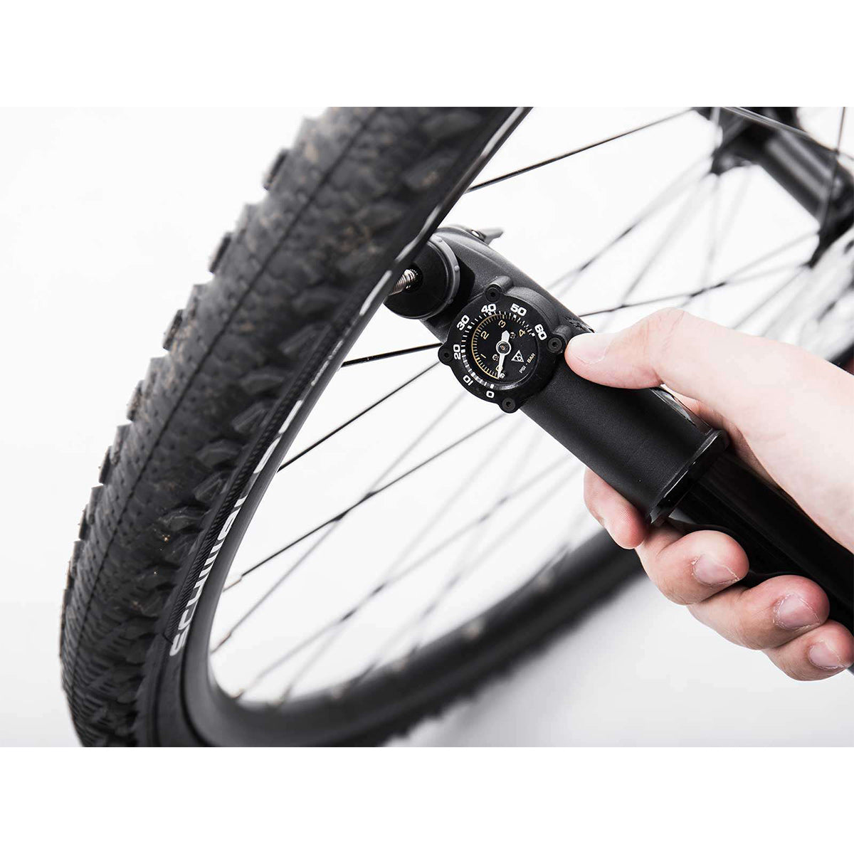 Topeak Fahrradpumpe Mountain DA_G Dual Action Luftpumpe 4 bar