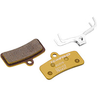 Q10YS Disc Bremsbeläge, semi-metallisch, 4 Kolben - gold