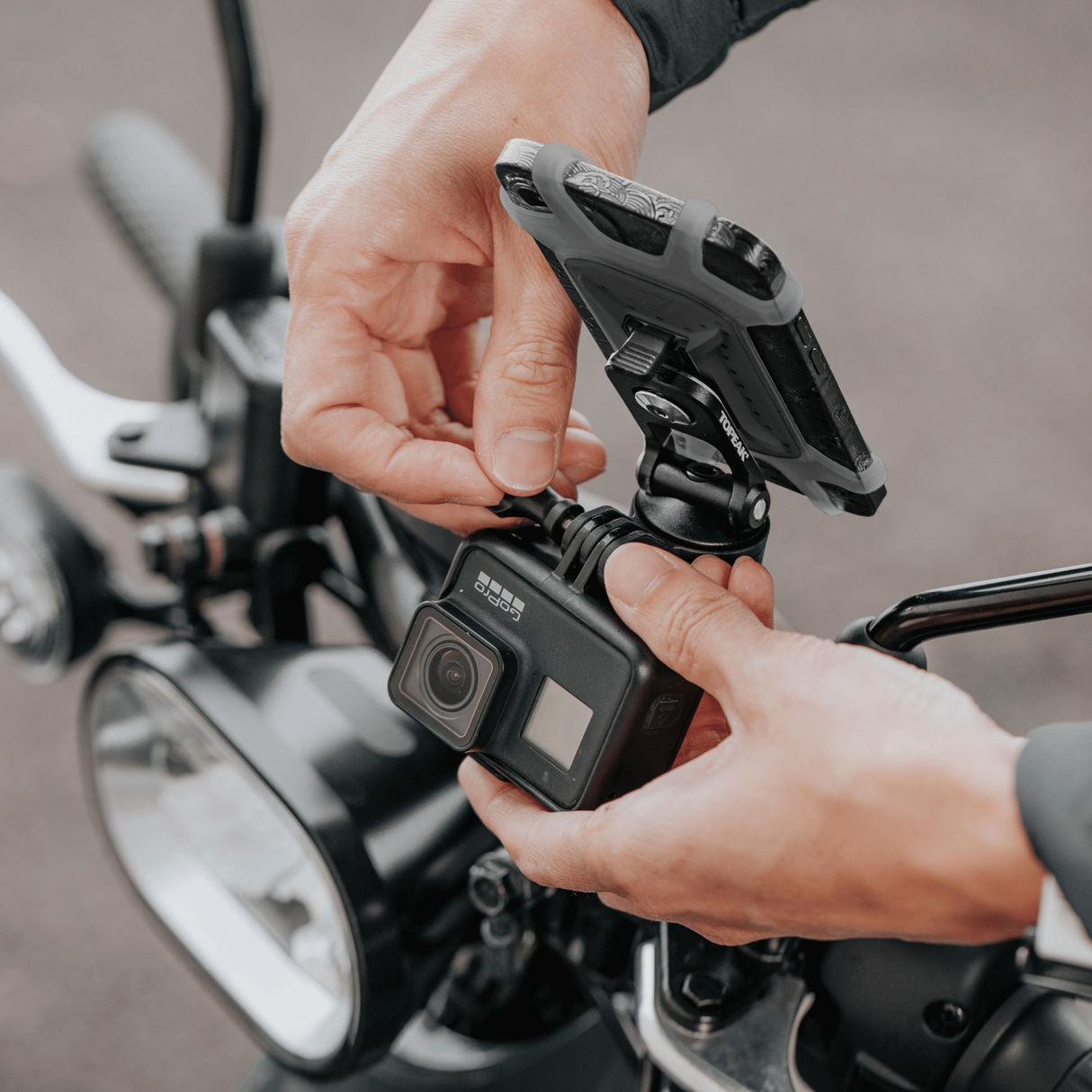 Motorcycle RideCase Mount RM w/Omni RideCase