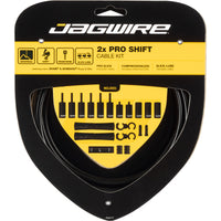 Juego de cables de cambio 2x Pro Road & Mountain Shimano/SRAM - Negro