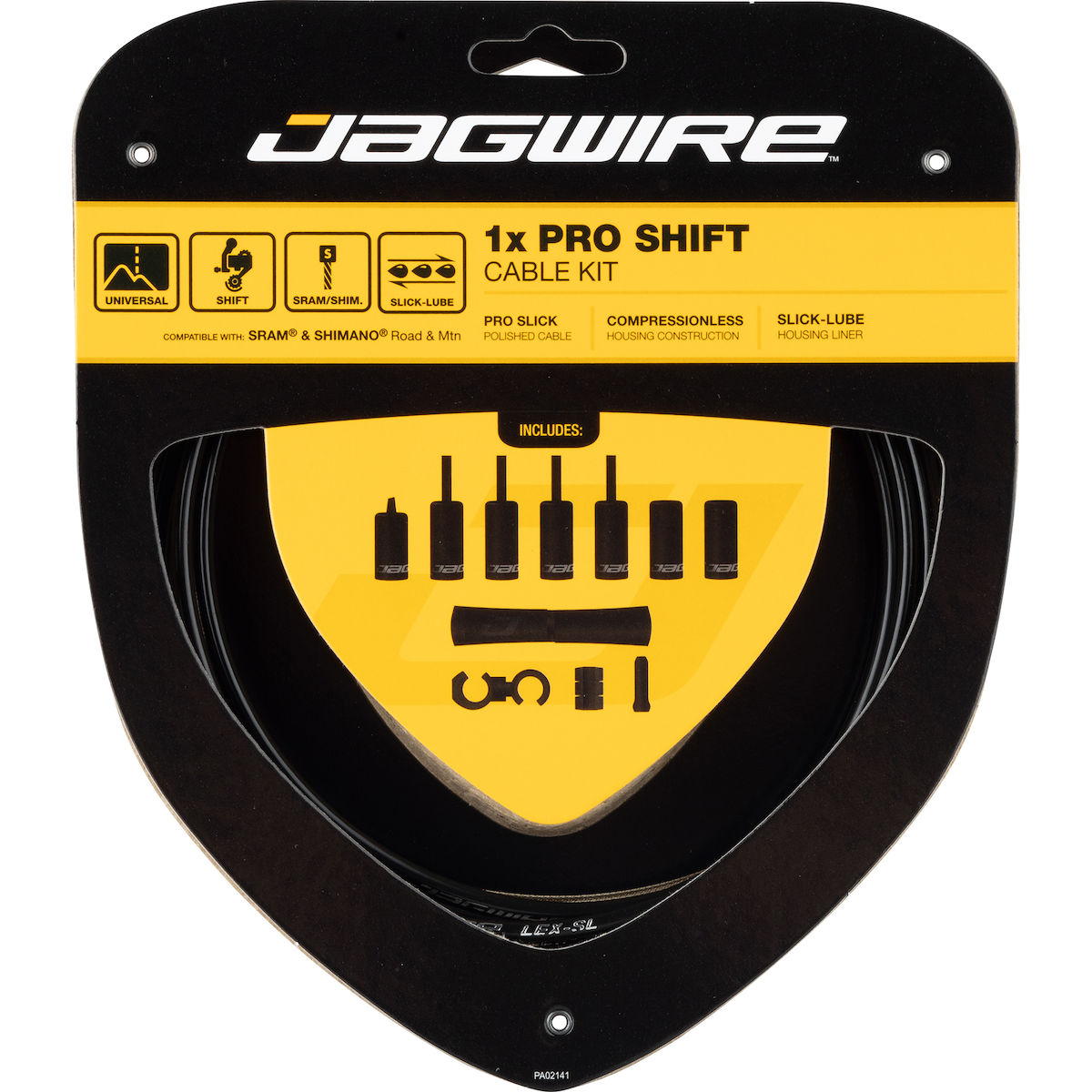 Schaltzugset 1X Pro - Schwarz