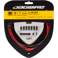 Juego de cables de cambio Road & Mountain Sport 1x - rojo