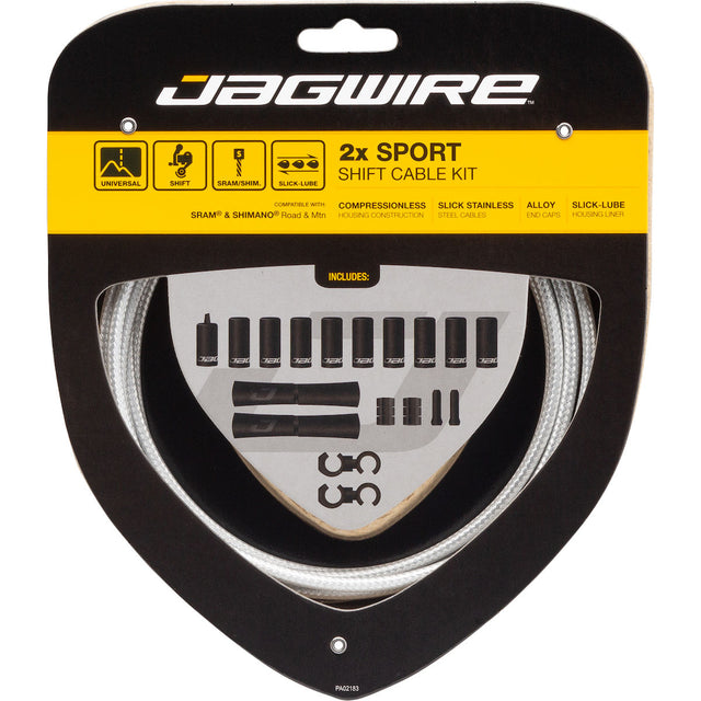Schaltzugset Road & Mountain Sport 2x - sterling-silber