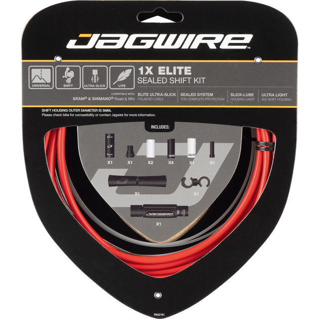 Schaltzugset Road & Mountain Elite Sealed 1x - rot