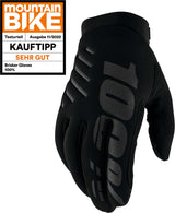 100% Brisker Youth Gloves Black schwarz