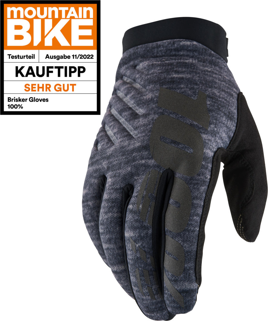 Brisker Gloves Heather Grey grau