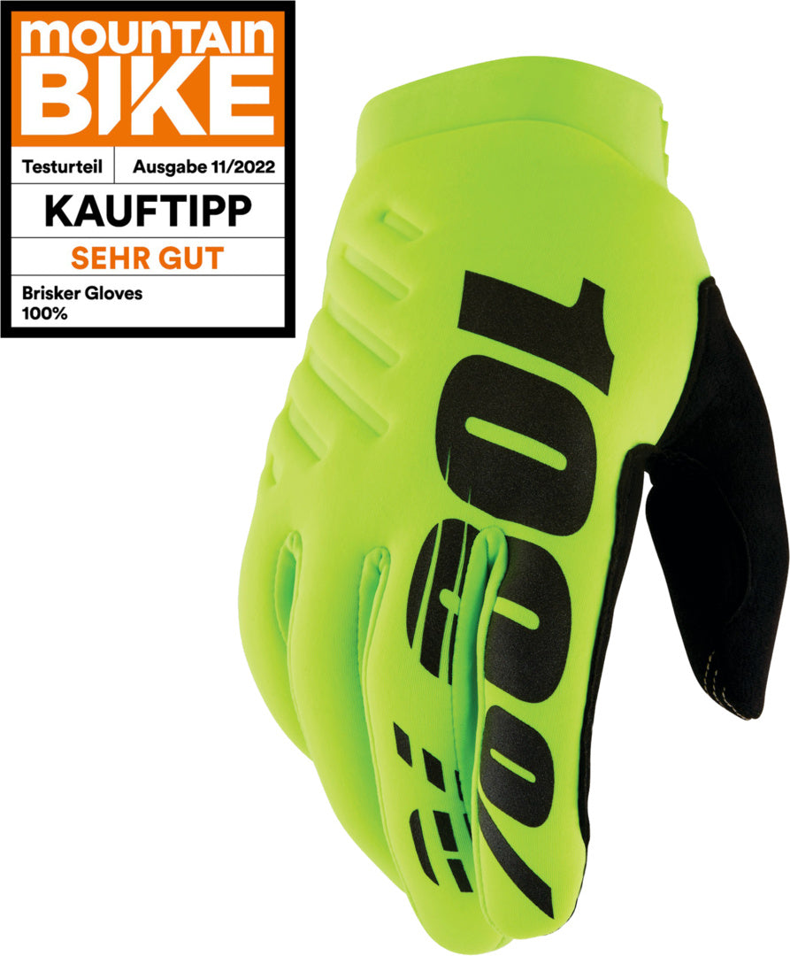 Brisker Gloves Fluo Yellow/Black gelb