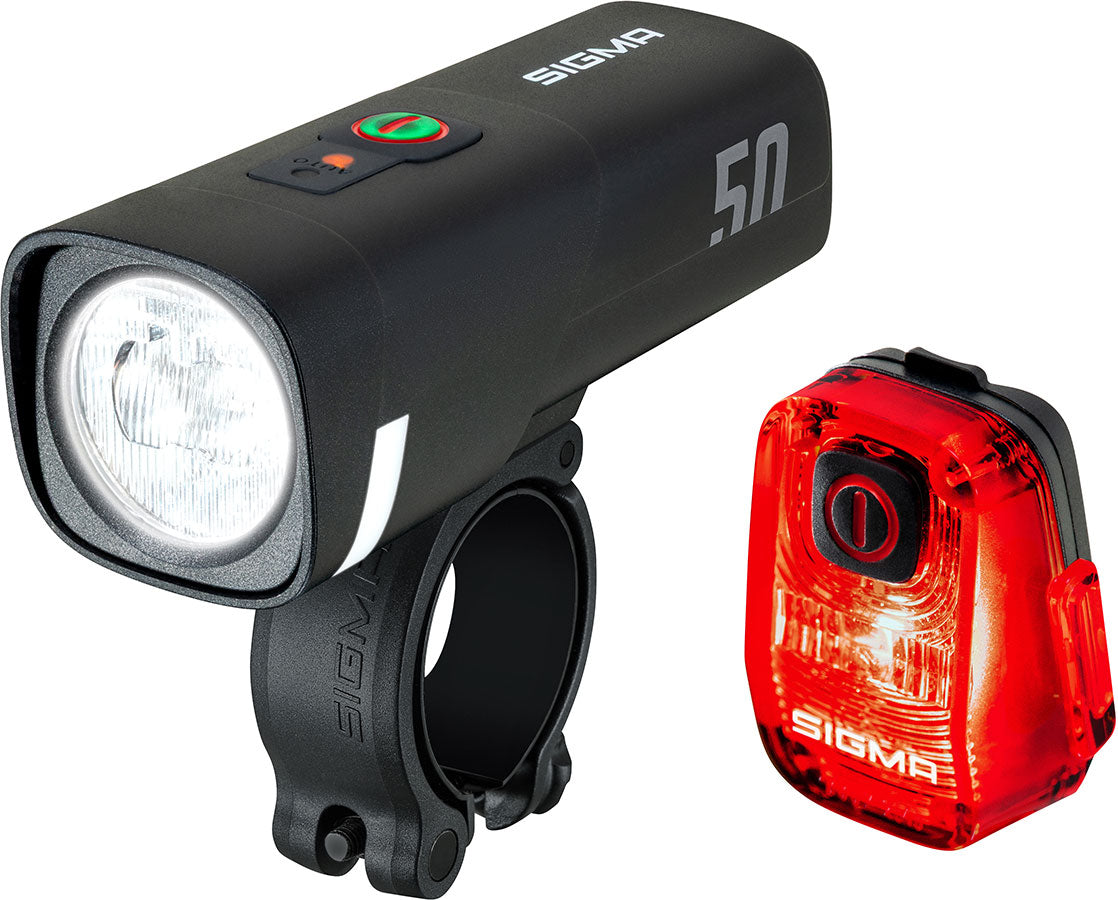 fahrradbeleuchtung akku usb AURA 50 & HIRO 10 USB-C Akku-Beleuchtungsset, 50lx