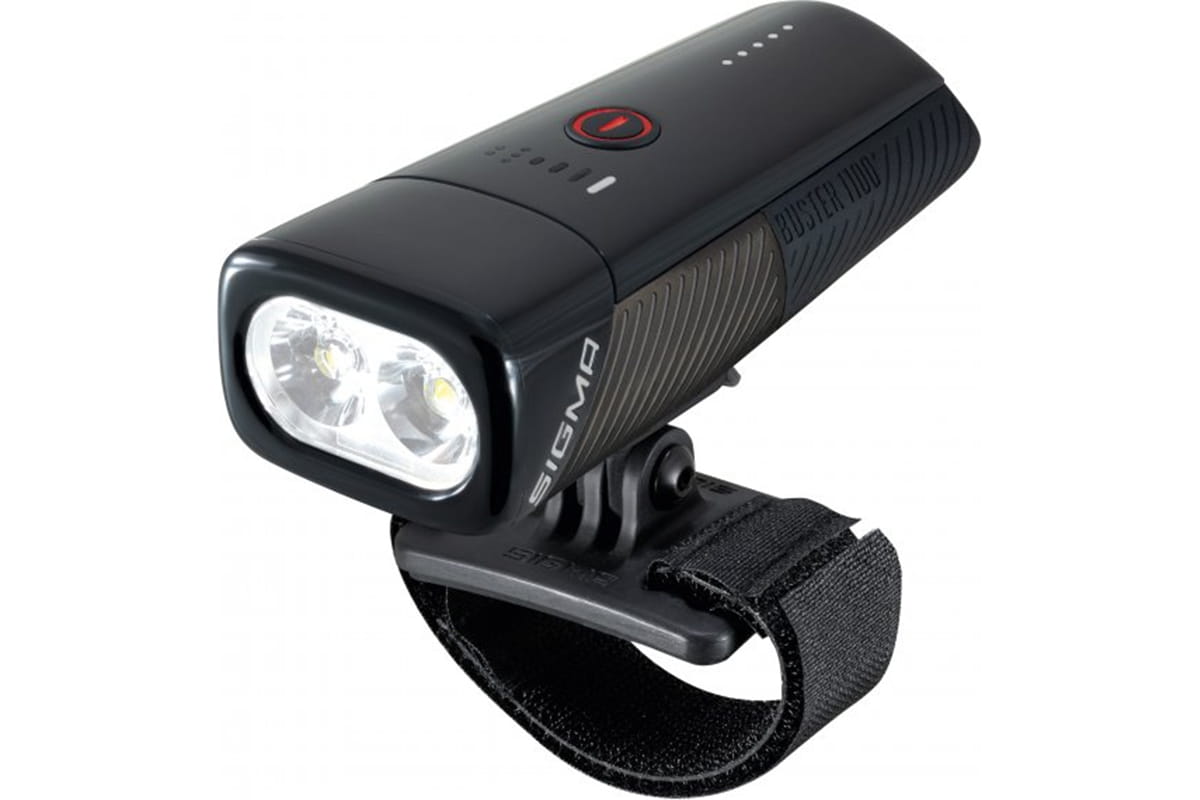 Battery Helmet Light BUSTER 1100 HL - black 