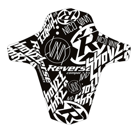 Nico Vink Stickerbomb Mudfender - schwarz/weiss