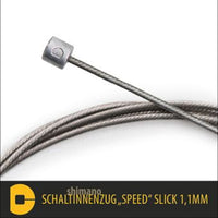 Cable de cambio 2,2m Shimano ''Speed'' Slick OL - Plata