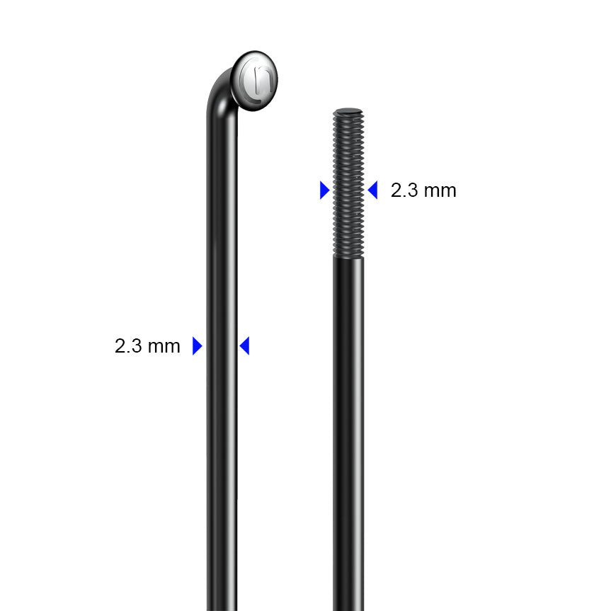 Speiche STD13 - 2,3 mm - schwarz