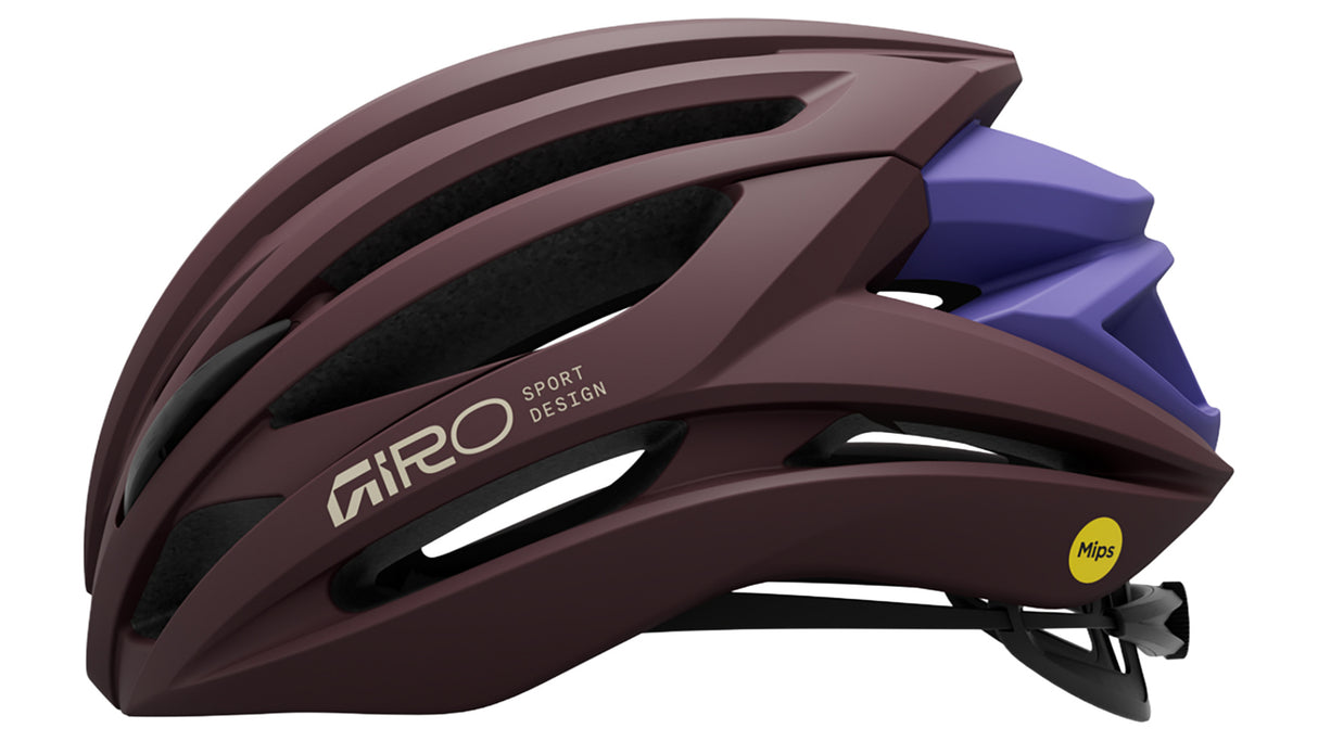 Syntax Mips Fahrradhelm - matte dark maroon