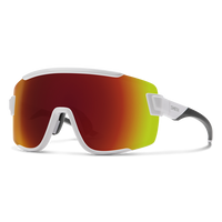 Wildcat - White + ChromaPop Red Mirror Lens 