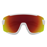 Wildcat - White + ChromaPop Red Mirror Lens 