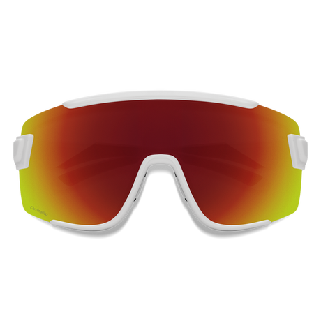 Wildcat - White + ChromaPop Red Mirror Lens