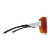 Wildcat - White + ChromaPop Red Mirror Lens 