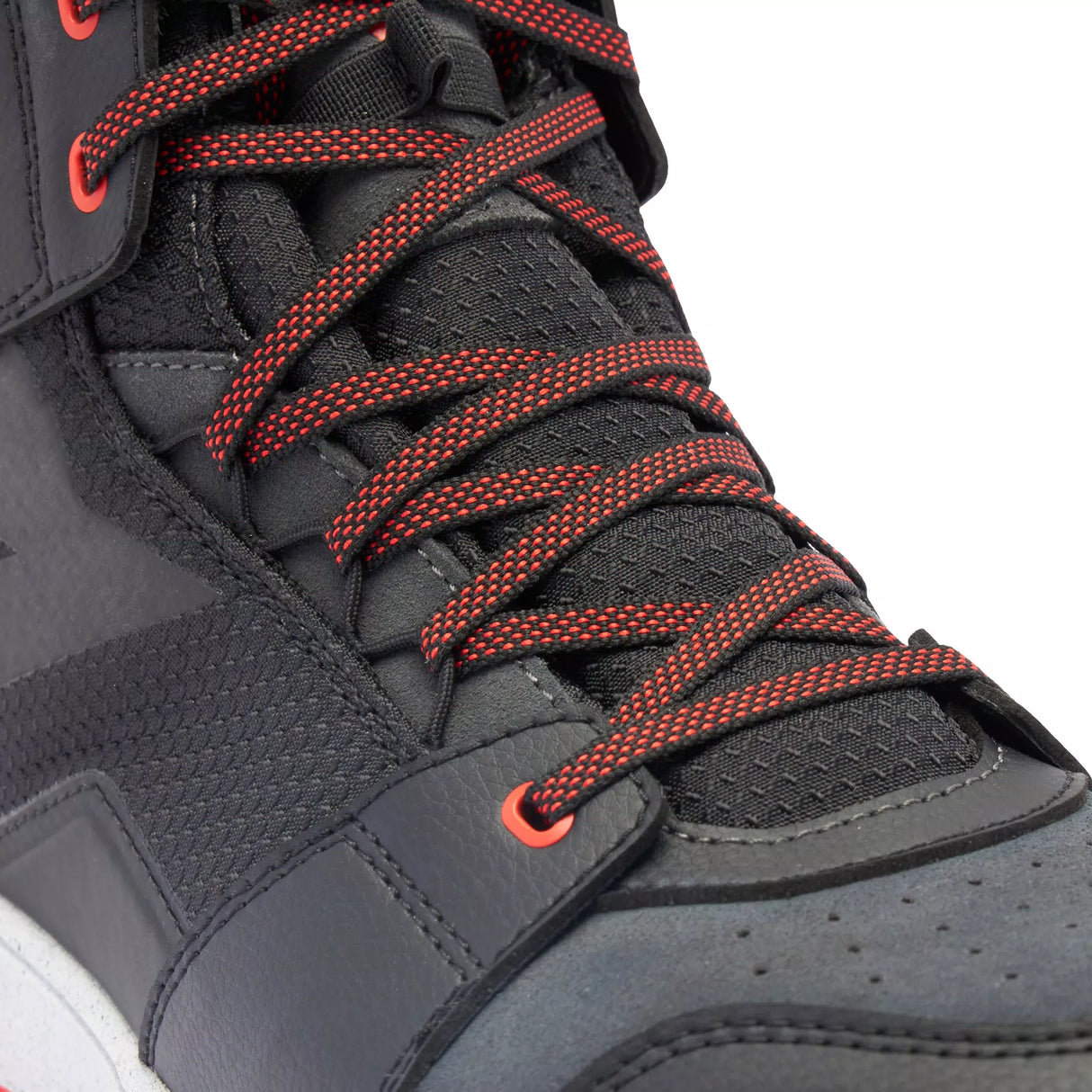 Suburb D-WP Shoes - Black/White/Red-Lava