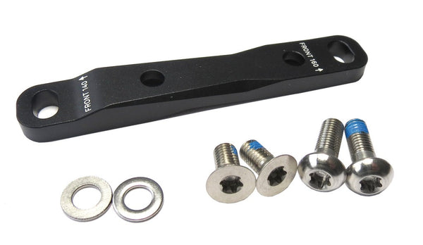 Adaptateur Frein SRAM Flat Mount Avant, Déport 0/20mm, Rotor 140/160mm, Noir