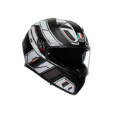 K3 E2206, Integralhelm - Rivia Matt Black/White