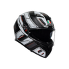 K3 E2206, Integralhelm - Rivia Matt Black/White