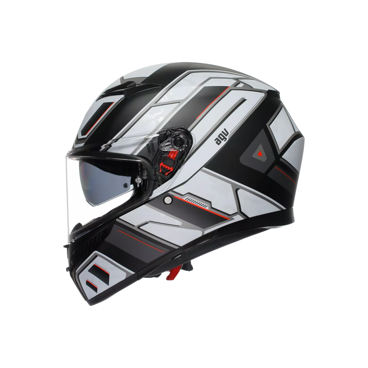 K3 E2206, Integralhelm - Rivia Matt Black/White