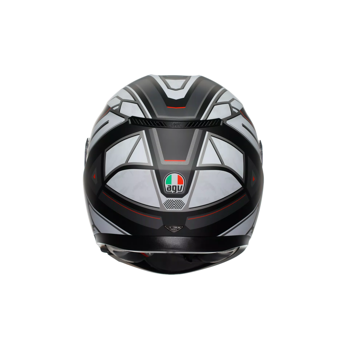 K3 E2206, Integralhelm - Rivia Matt Black/White