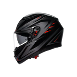 K3 E2206, Integralhelm - Syth Black/Red