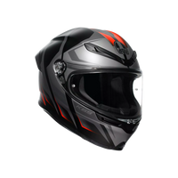 K6 S E2206, Integralhelm - Karve Matt Black/Grey/Red