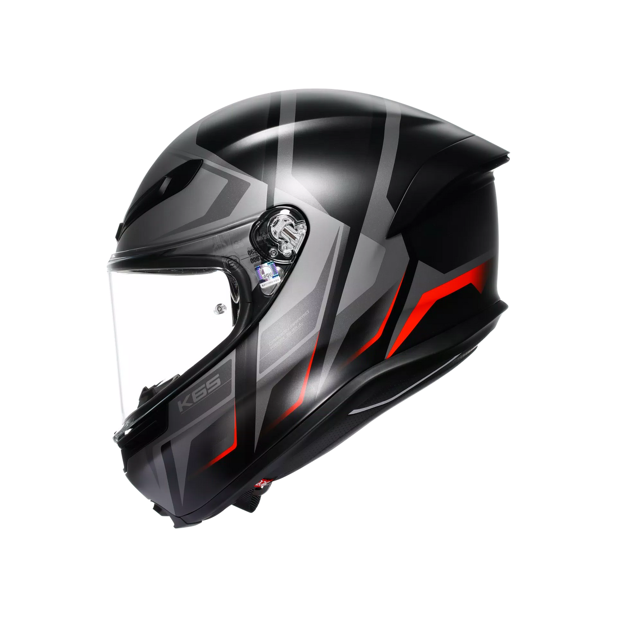 K6 S E2206, Integralhelm - Karve Matt Black/Grey/Red