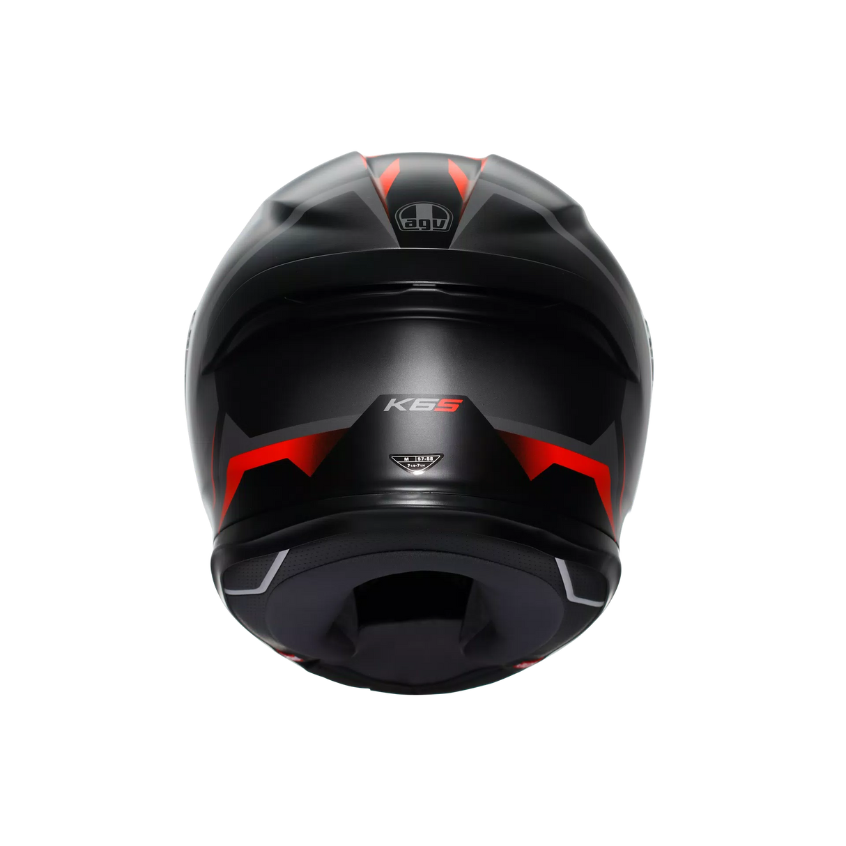 K6 S E2206, Integralhelm - Karve Matt Black/Grey/Red