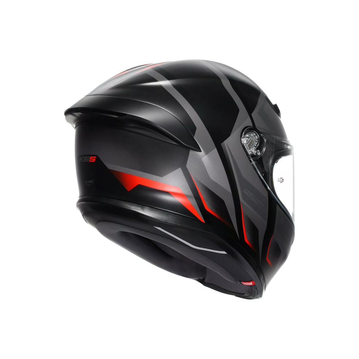 K6 S E2206, Integralhelm - Karve Matt Black/Grey/Red