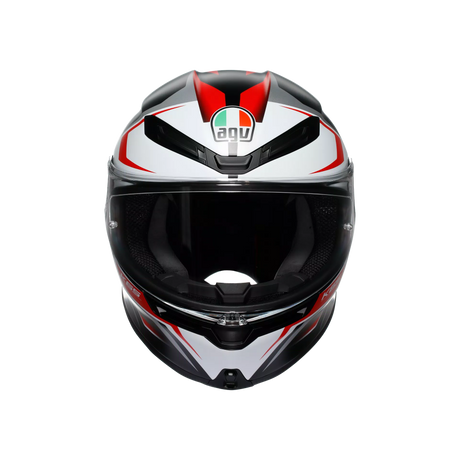 K6 S E2206, Integralhelm - Karve Matt Black/White/Red