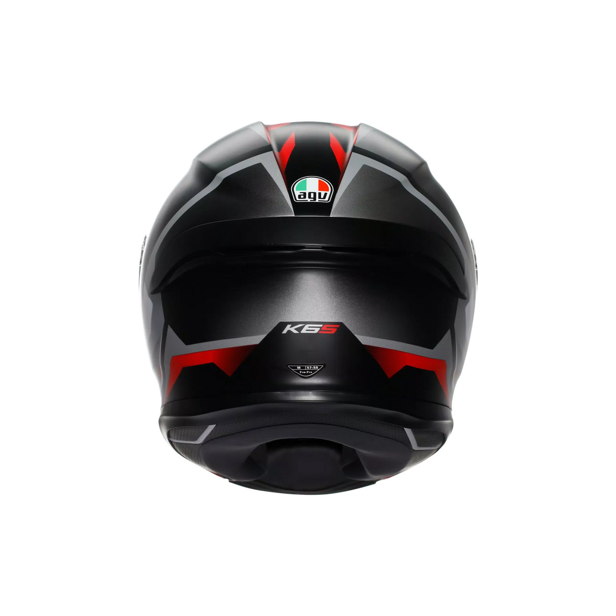 K6 S E2206, Integralhelm - Karve Matt Black/White/Red