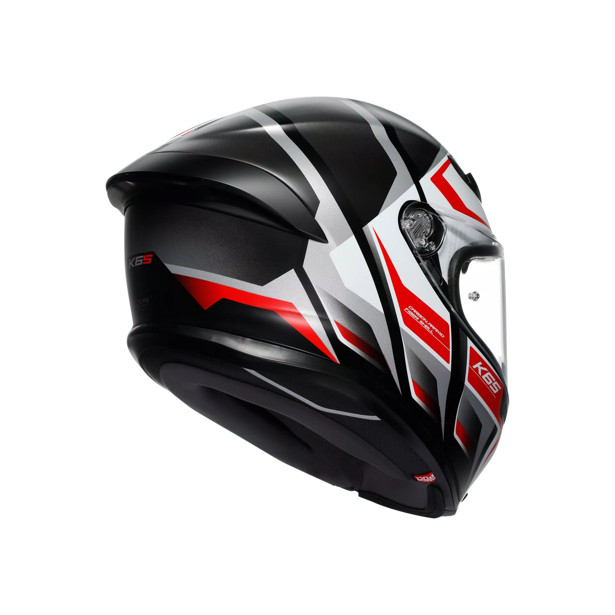 K6 S E2206, Integralhelm - Karve Matt Black/White/Red