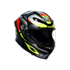 K6 S E2206, Integralhelm - Erazer Black/Red/Yellow Fluo