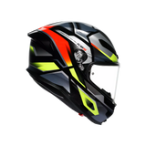 K6 S E2206, Integralhelm - Erazer Black/Red/Yellow Fluo