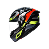K6 S E2206, Integralhelm - Erazer Black/Red/Yellow Fluo