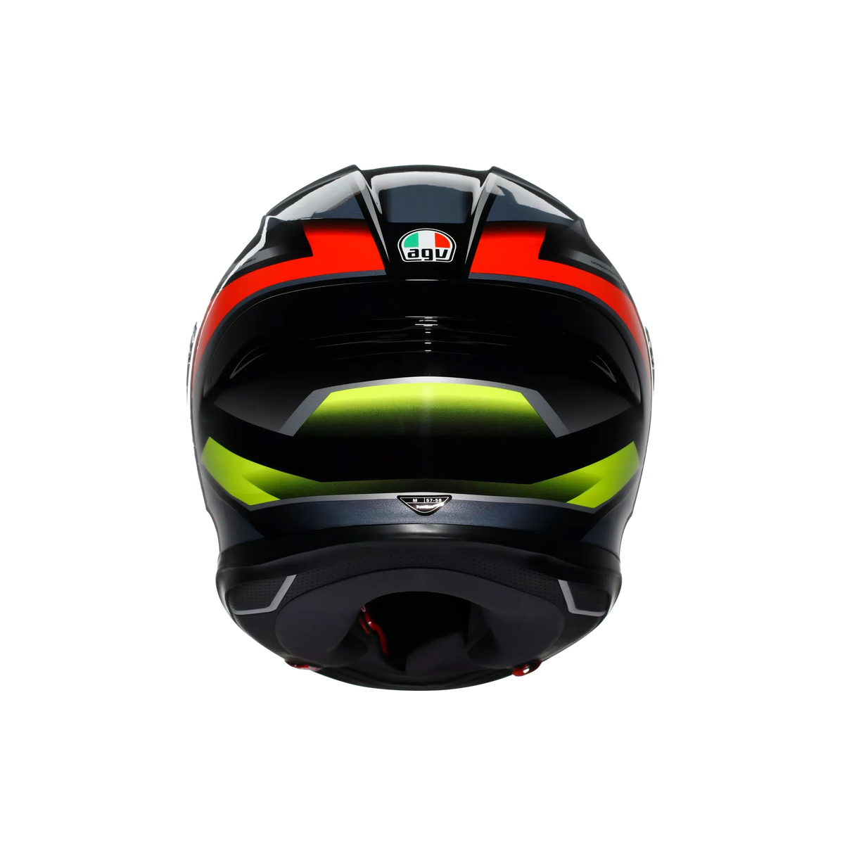 K6 S E2206, Integralhelm - Erazer Black/Red/Yellow Fluo