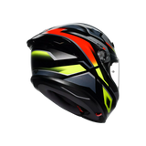 K6 S E2206, Integralhelm - Erazer Black/Red/Yellow Fluo