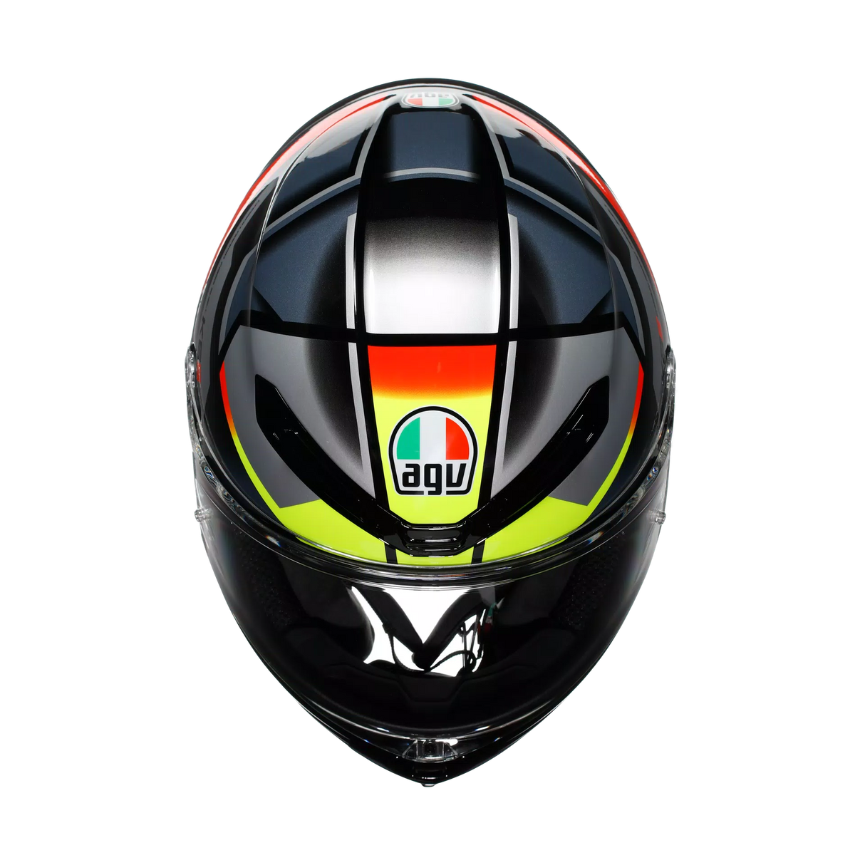 K6 S E2206, Integralhelm - Erazer Black/Red/Yellow Fluo