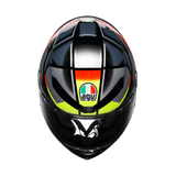 K6 S E2206, Integralhelm - Erazer Black/Red/Yellow Fluo