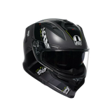 K7 S E2206, Integralhelm - Kyber Matt Grey/Yellow Fluo